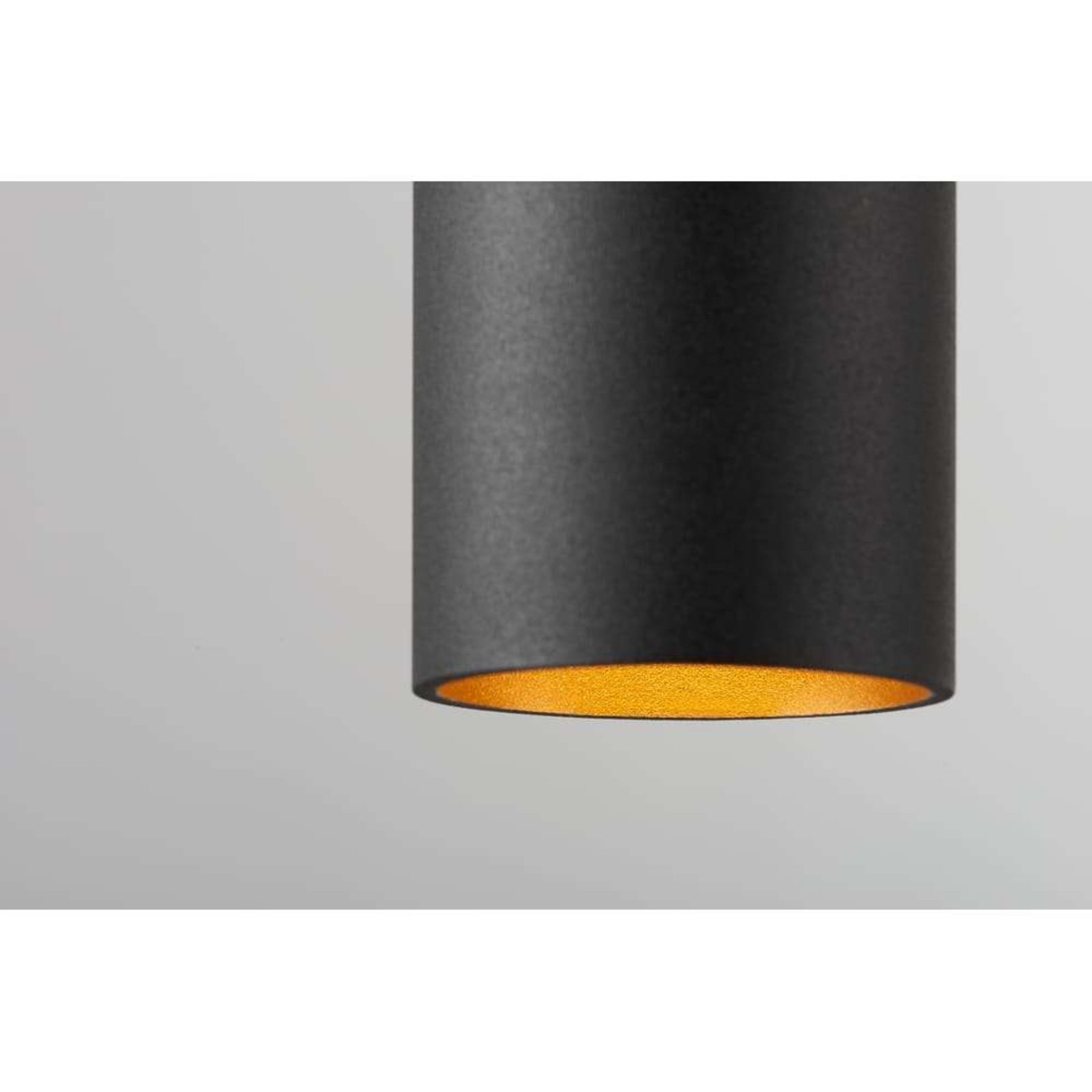 Zero S1 Candeeiro Suspenso Preto/Ouro - LIGHT-POINT