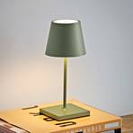 Nuindie mini lampă de masă reîncărcabilă cu LED, rotundă, USB-C, verde
