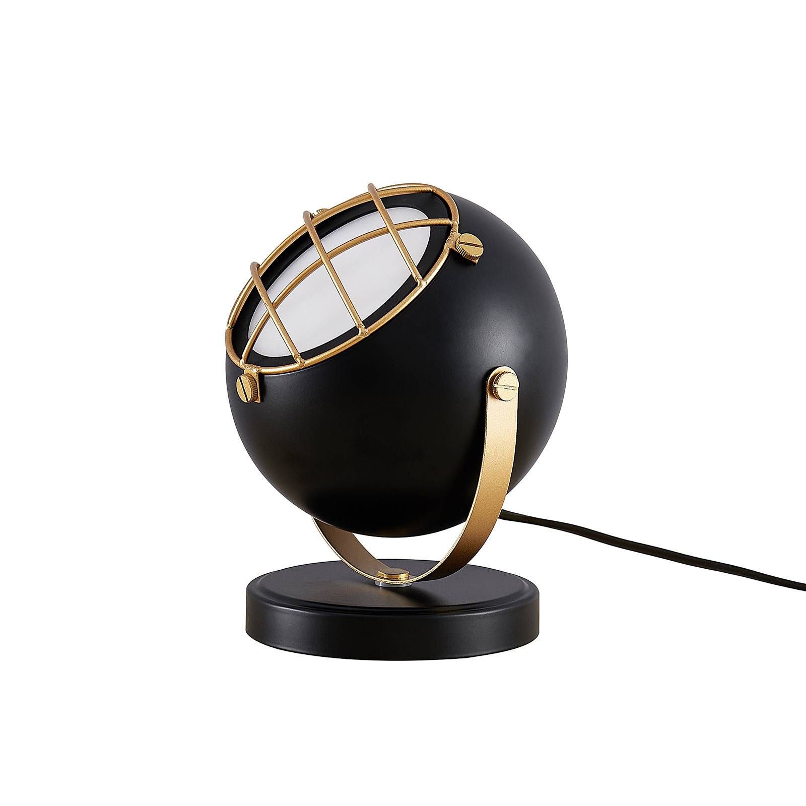 lindby - dawid lampa sto?owa led z?ota, do salonu / jadalni, metal, gu10, 6w, wys. 21 cm