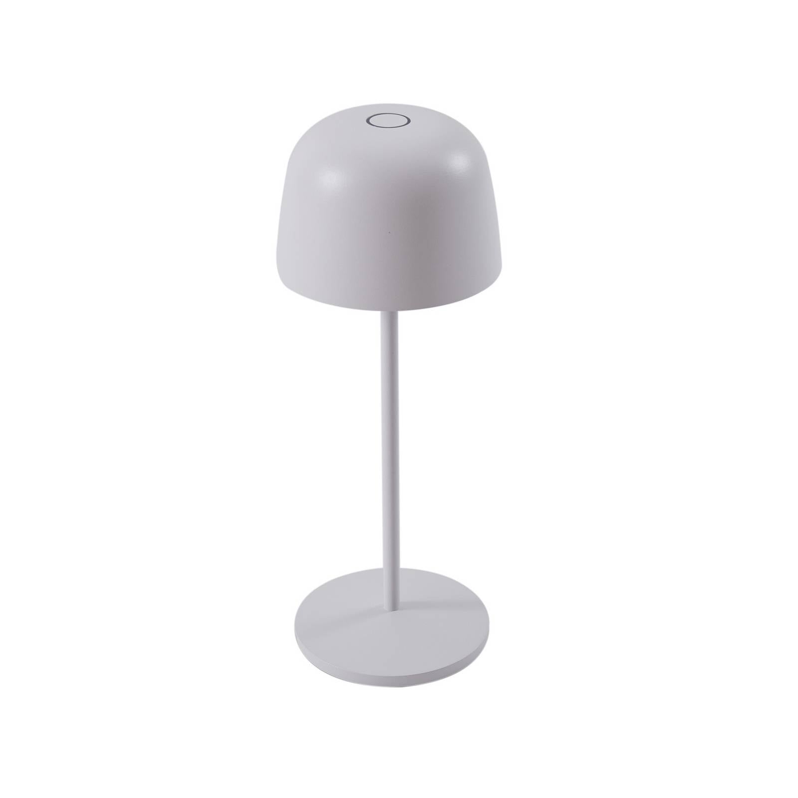 Lindby LED-Akku-Tischleuchte Arietty, weiß, dimmbar, IP65
