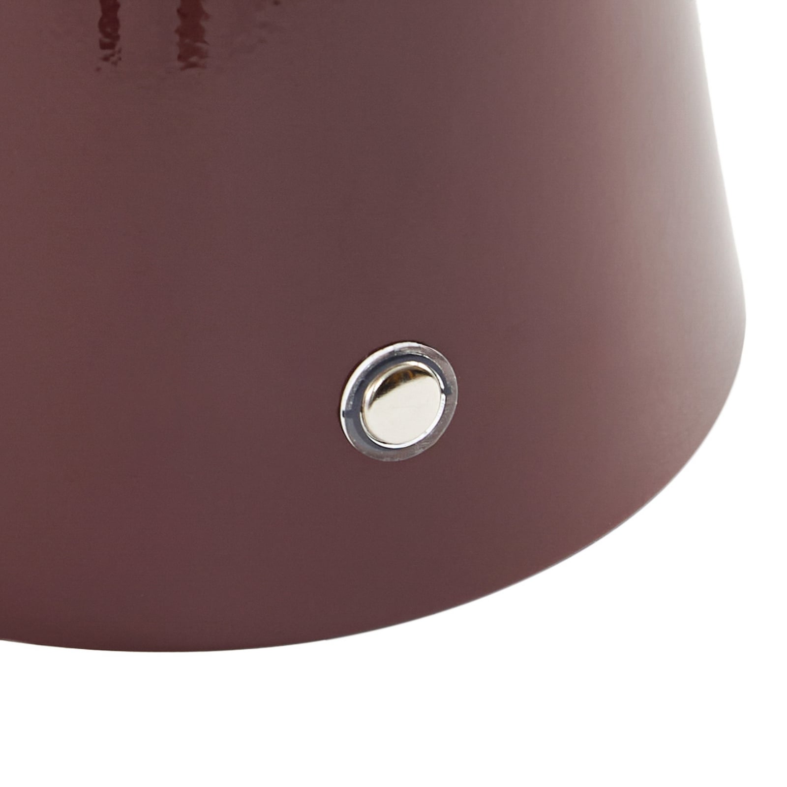 Lampe de table LED rechargeable Lindby Nevijo, rouge, Ø 20 cm, USB, variateur Lampe de table LED rechargeable Lindby Nevijo, rouge, Ø 20 cm, USB, variateur