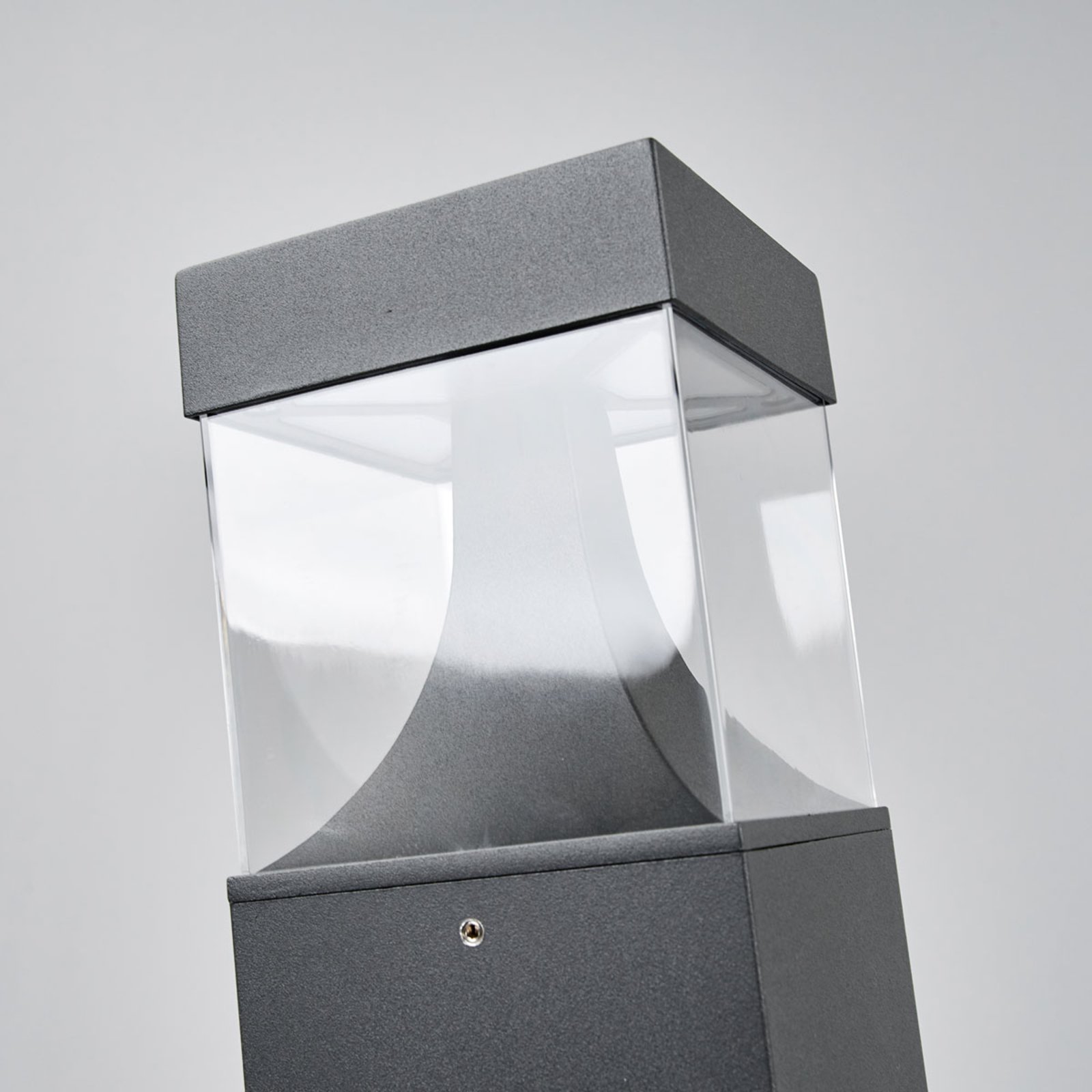 Egon Außen Gartenleuchte Graphite/Clear - Lucande