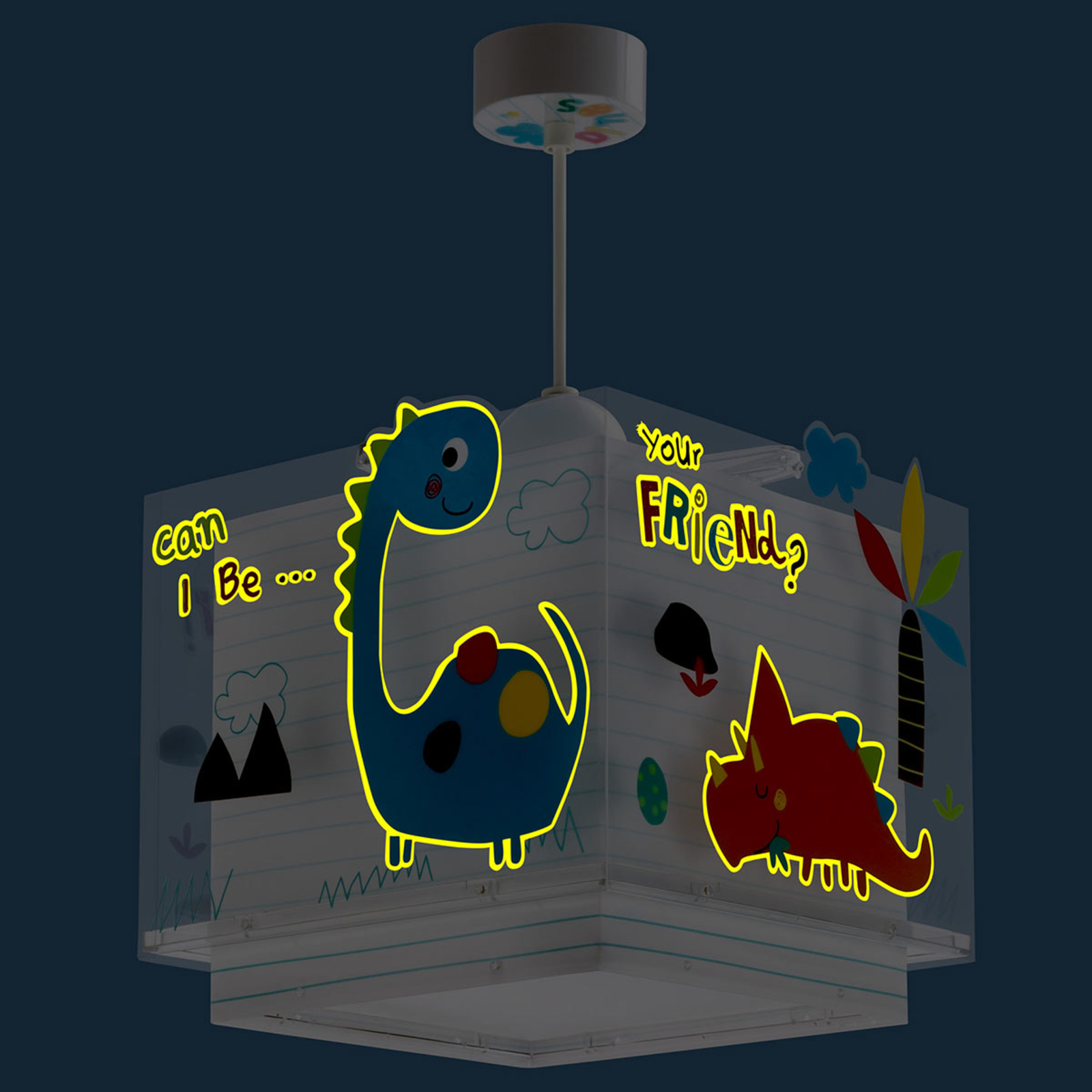 BUNTE hanglamp Dino voor de kinderkamer