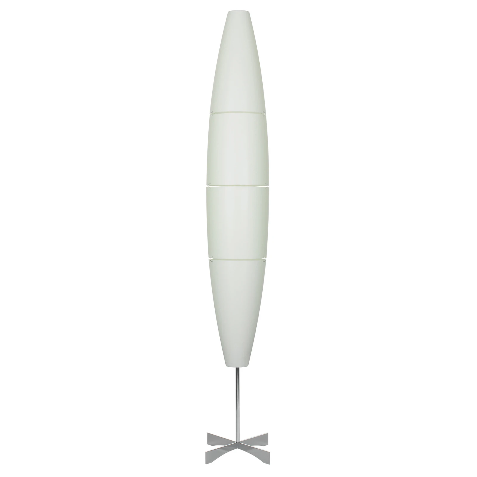 Foscarini Havana Stehleuchte mit Dimmer, alu/weiß