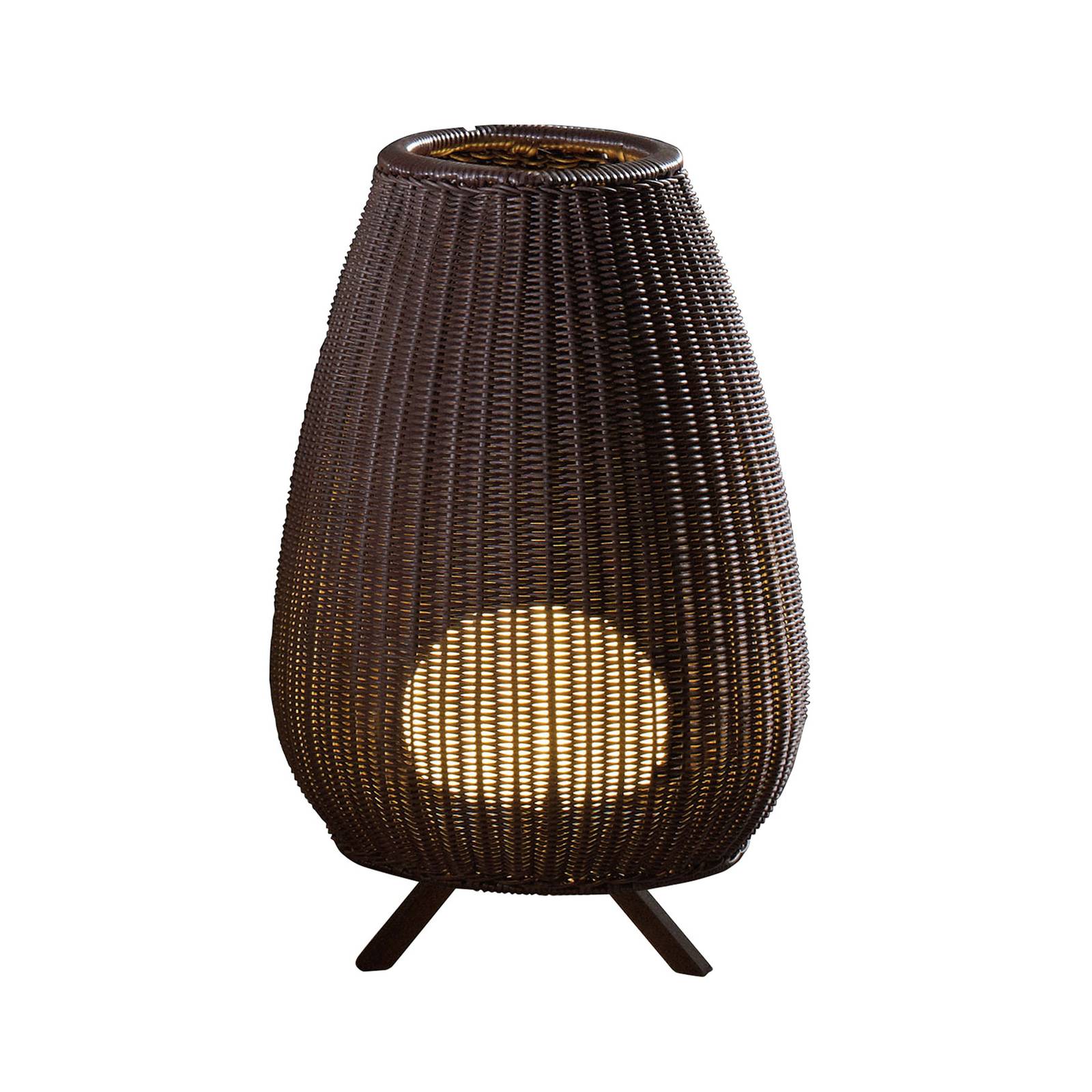 Bover Amphora LED terasz világítás, rattan brown