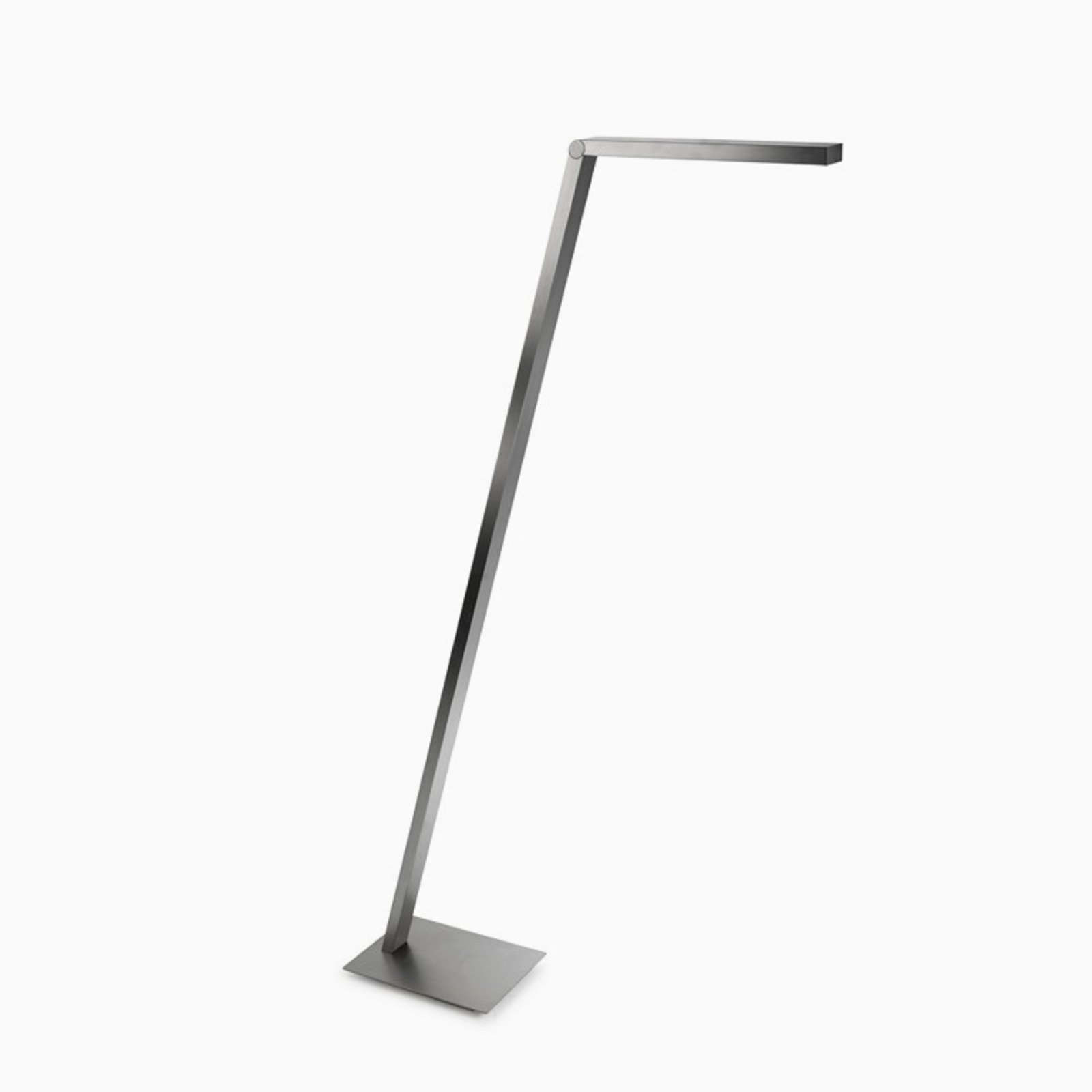 Pujol Dimmable LED floor lamp Clau, for Living / Dining Room, brass, glass, 10 W, energy efficiency: A+, L: 27 cm, W: 17 cm, H: 130 cm