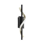 EGLO LED-Wandleuchte CONAPRATO, schwarz/messing, 47 cm, CCT