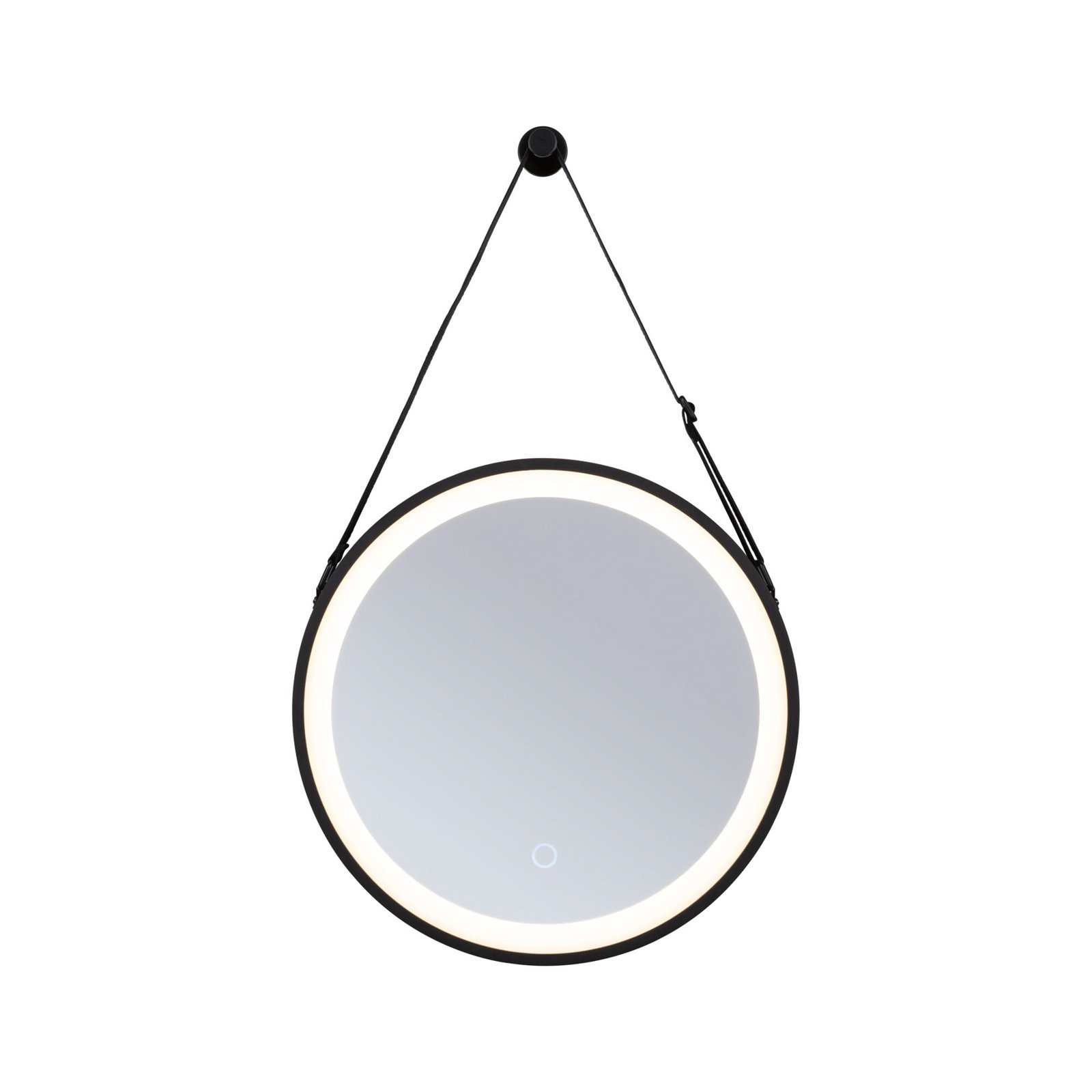 Miro LED Illuminated Miroir TW IP44 Mat Noir - Paulmann