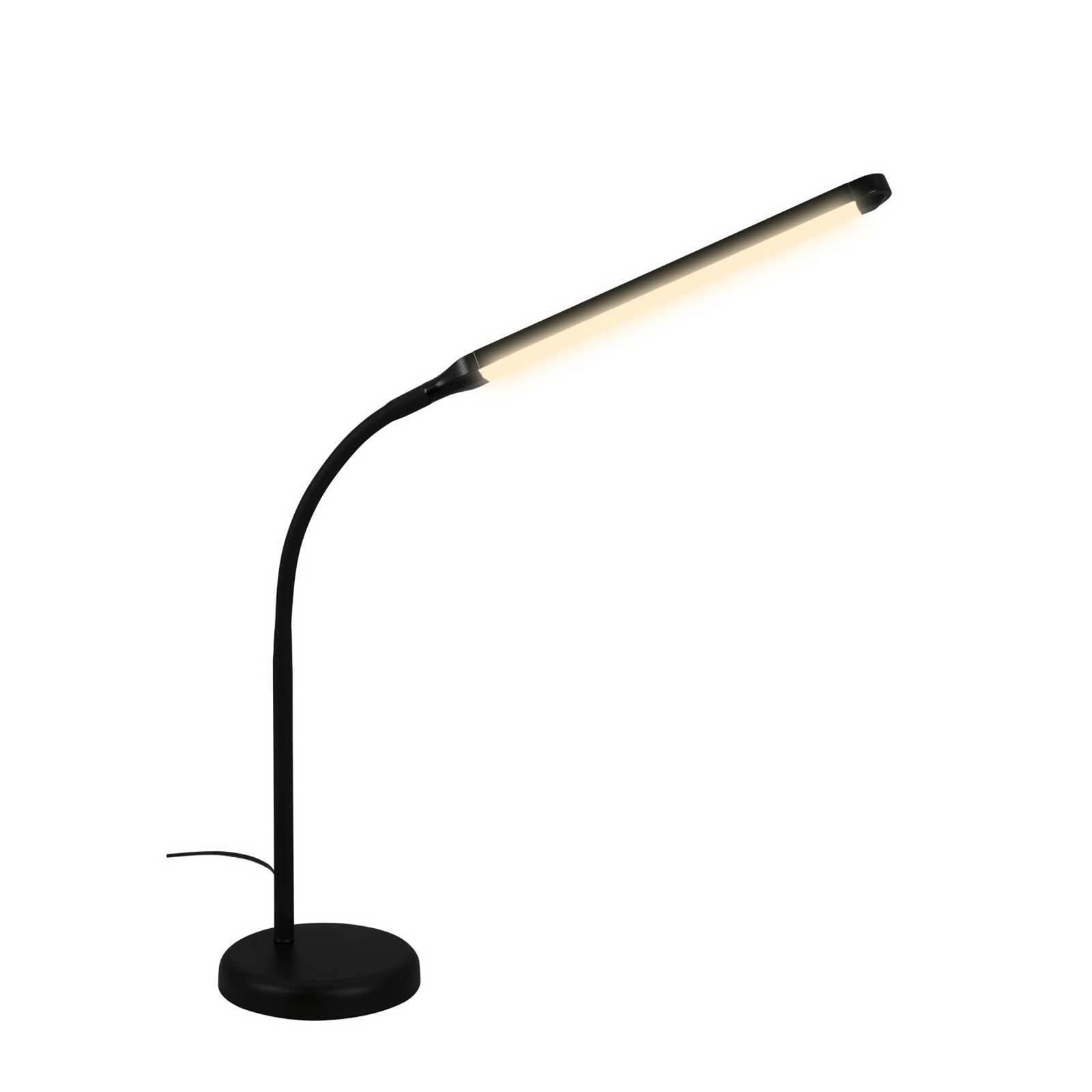 LED-Tischleuchte Pivaz, Touchdimmer, schwarz