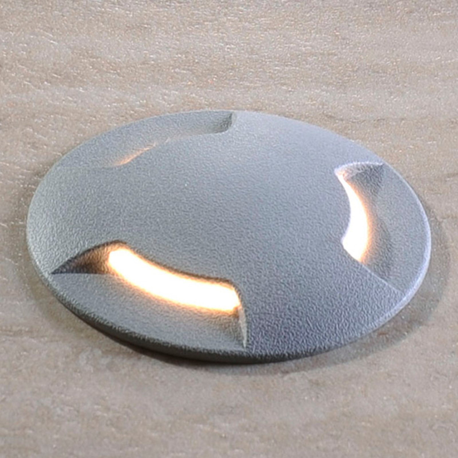Lámpara empotrada suelo LED Ceci 120-3L gris CCT