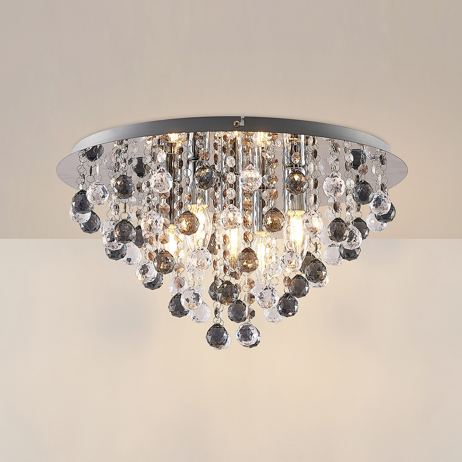 Lindby Maram ceiling lamp, acrylic, round