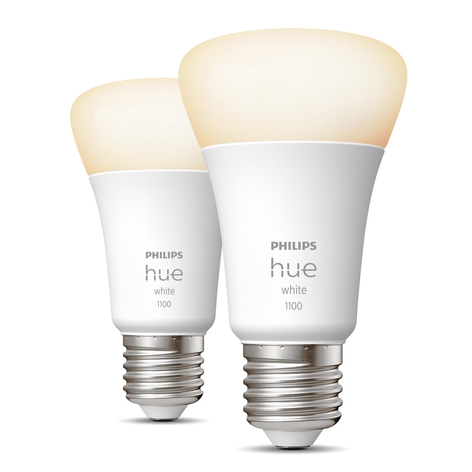 Philips Hue White 9,5W 1055lm E27 LED-pære, 2-er