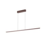 Suspension LED Solvar, 158 cm, marron, CCT, à intensité variable - Lucande