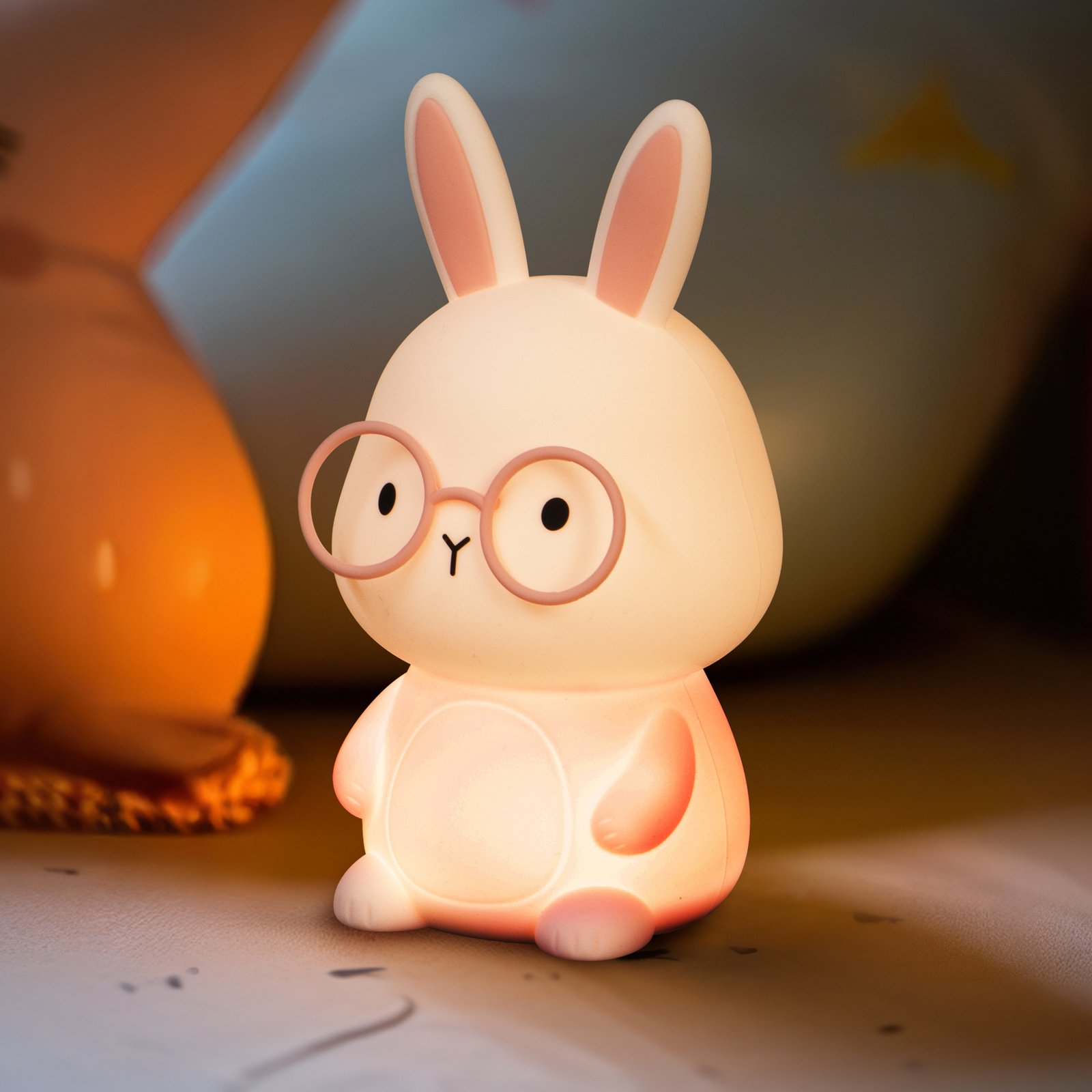 Lanterna cu baterie LED Josie, roz, înălțime 16 cm, silicon