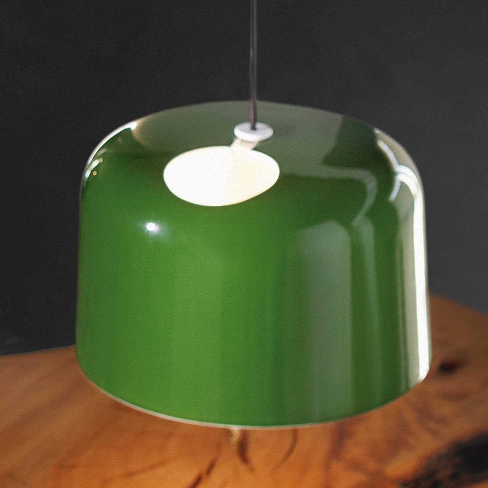 Zielona ceramiczna lampa wisząca ADD