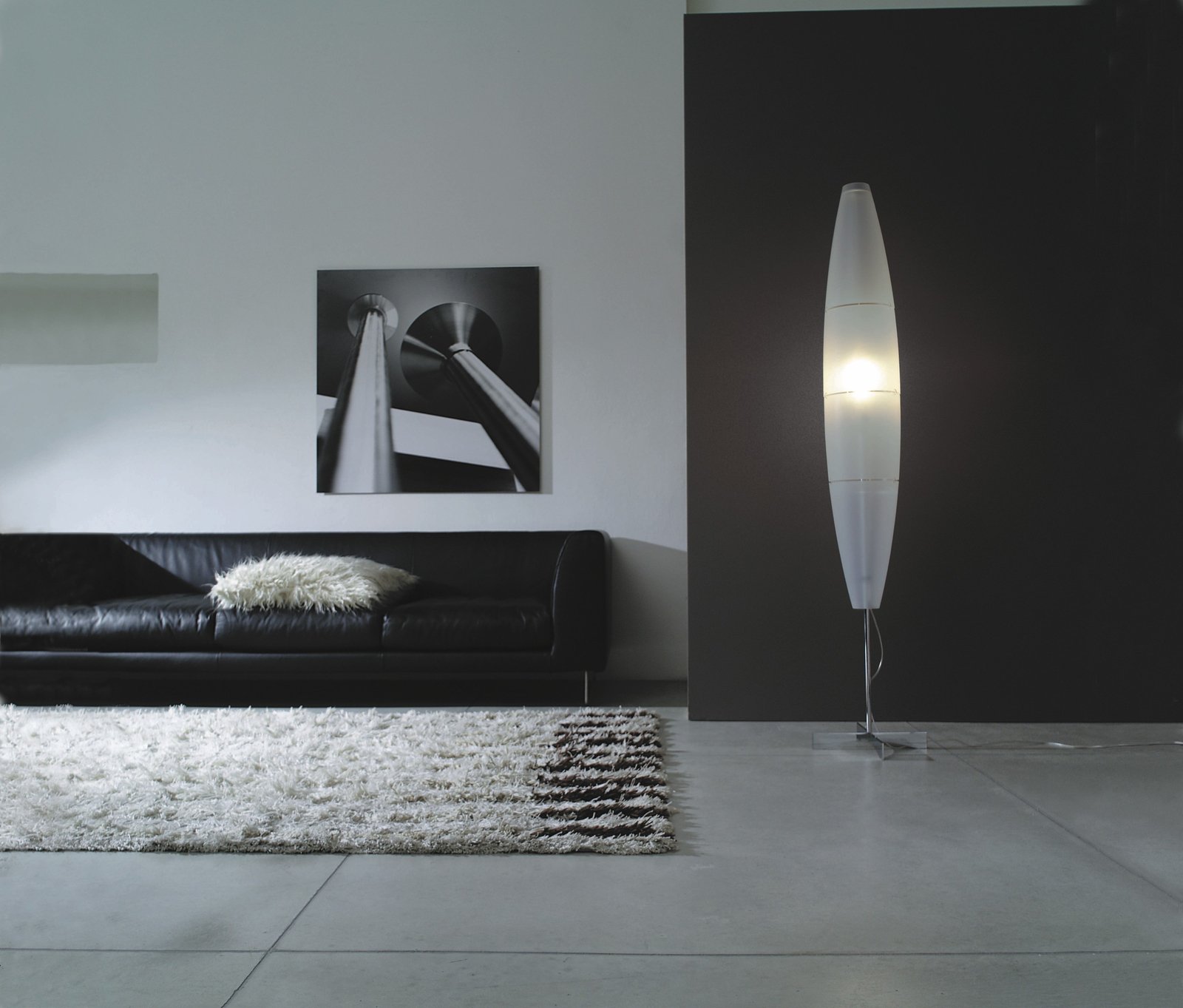 Havana Golvlampa On/Off Chromed White - Foscarini