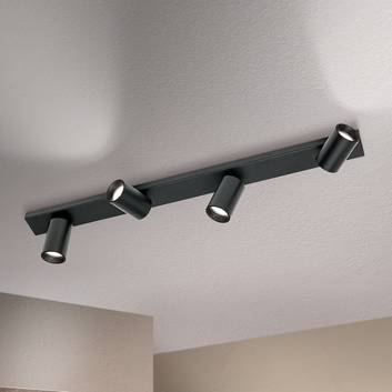 Sean ceiling spotlight, 4-bulb, black