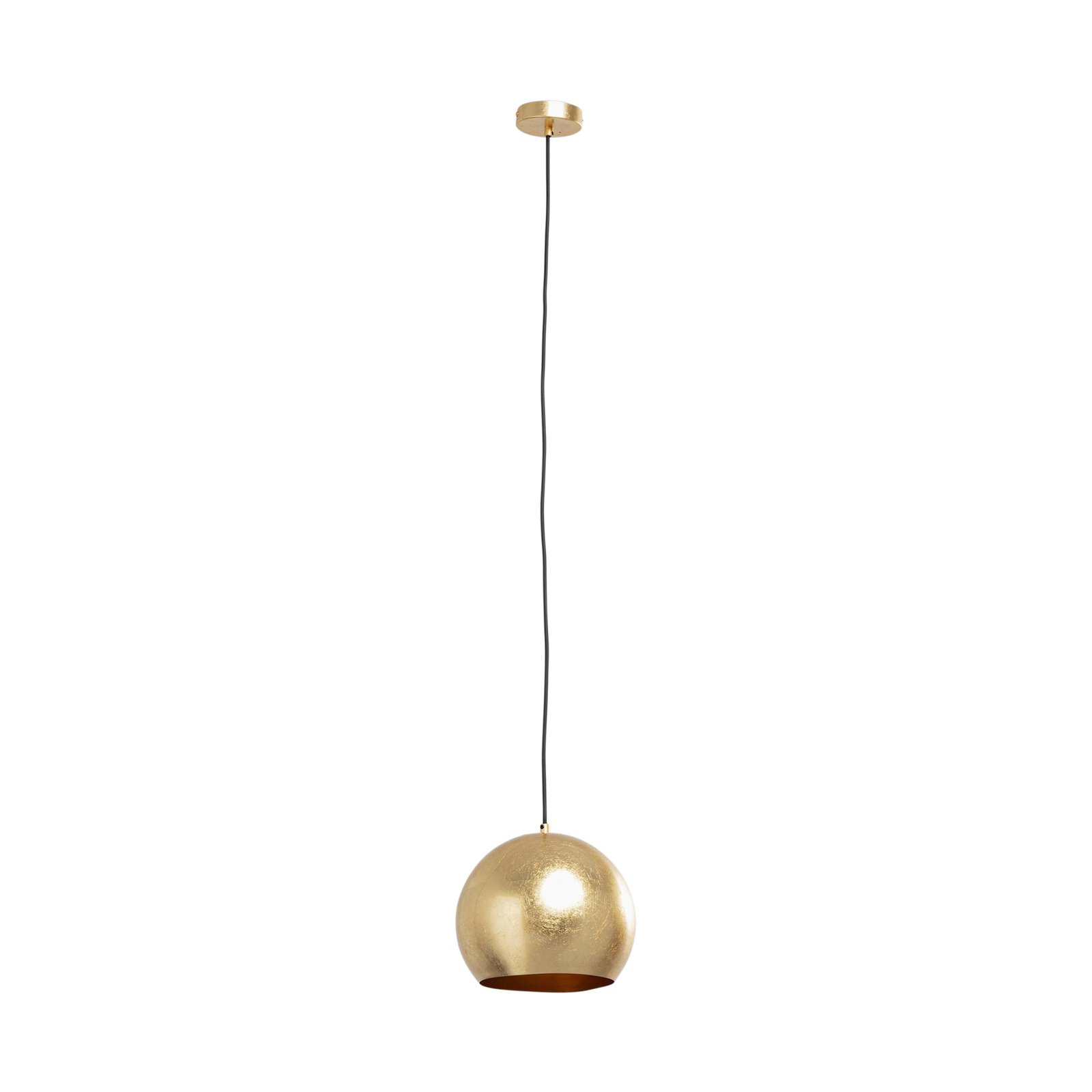 Kare Caldaia hanglamp, goudkleurig, staal, Ø 25 cm