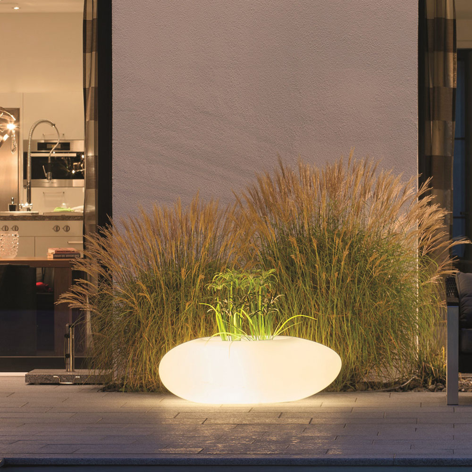 Dekolampe Storus III LED RGB+CCT bepflanzbar weiß