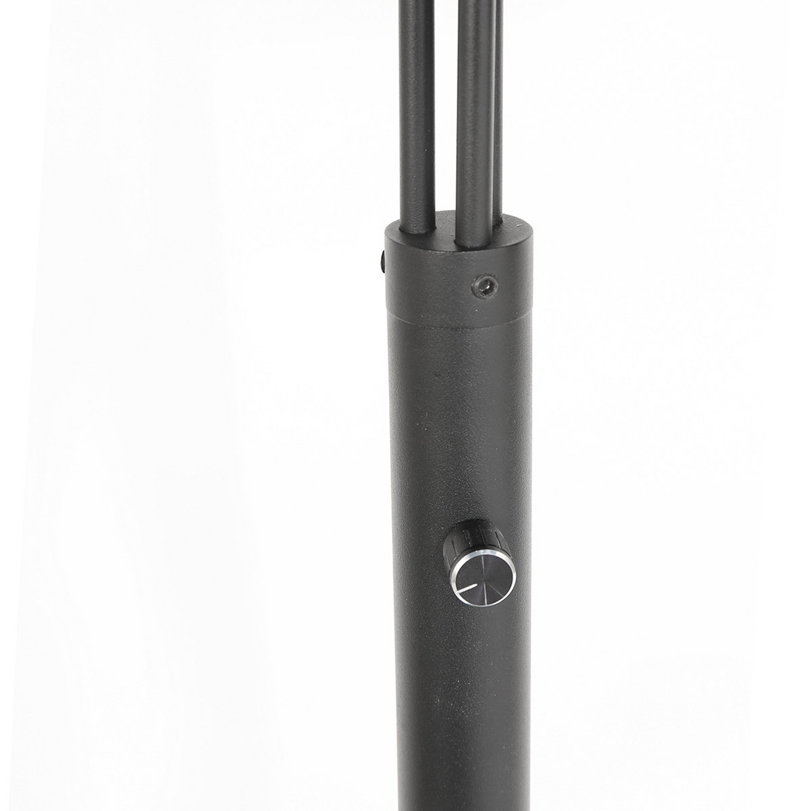 Steinhauer Lampadar Nox Light cu 3 becuri negru împletitură de bambus E27 - Camera de zi / sufragerie - negru negru-natur - Metal