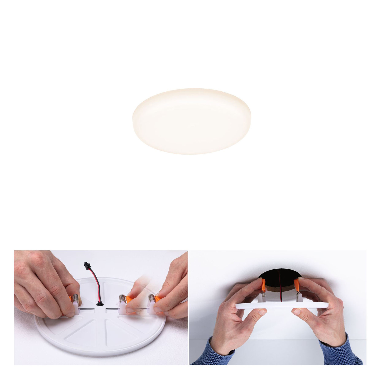 Paulmann-LED-paneeli Veluna 3 000 K pyöreä 7,5 cm