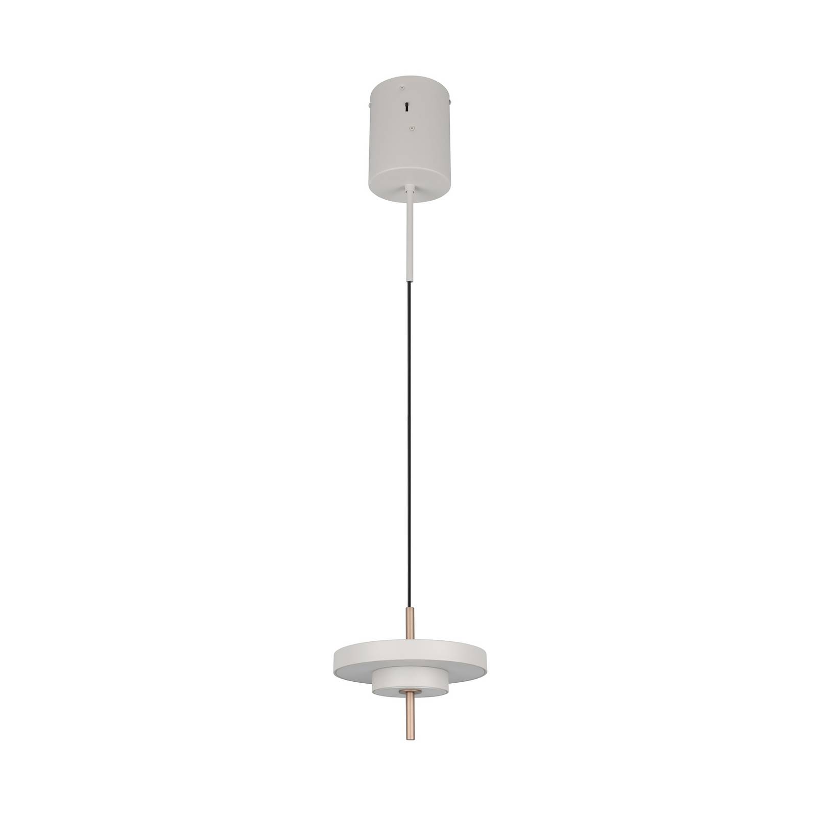 LED-Hängelampe Keaton, hellgrau, Ø 20 cm, Metall, CCT