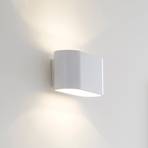 Xera wall light, oval, white