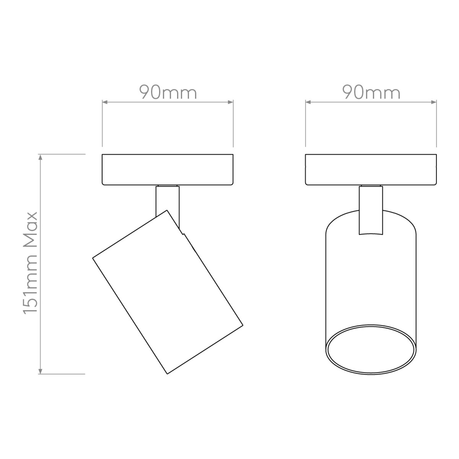 Astro Aqua Single LED-Deckenleuchte fürs Bad