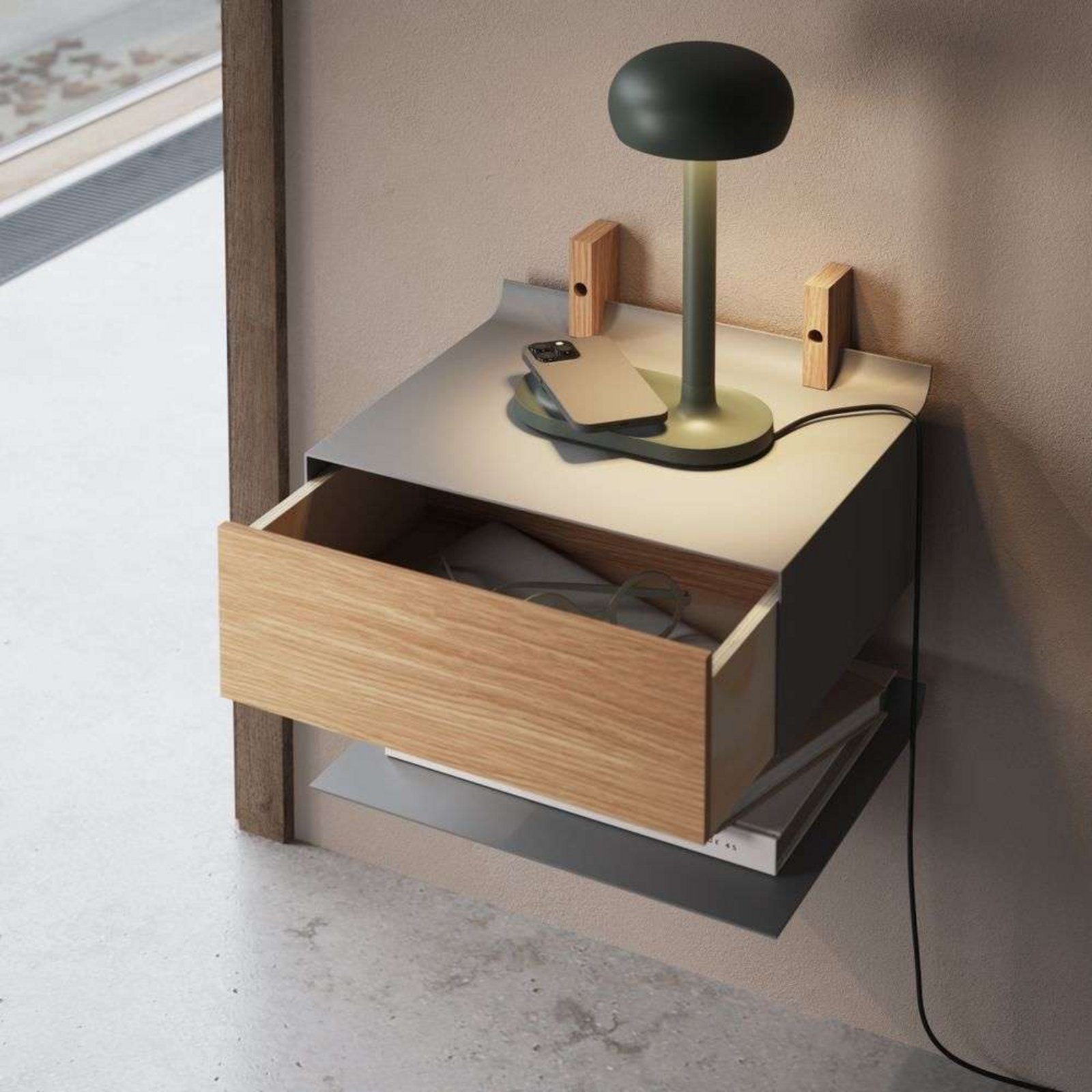 Smile Beistelltisch Smoked Oak/Black - Eva Solo