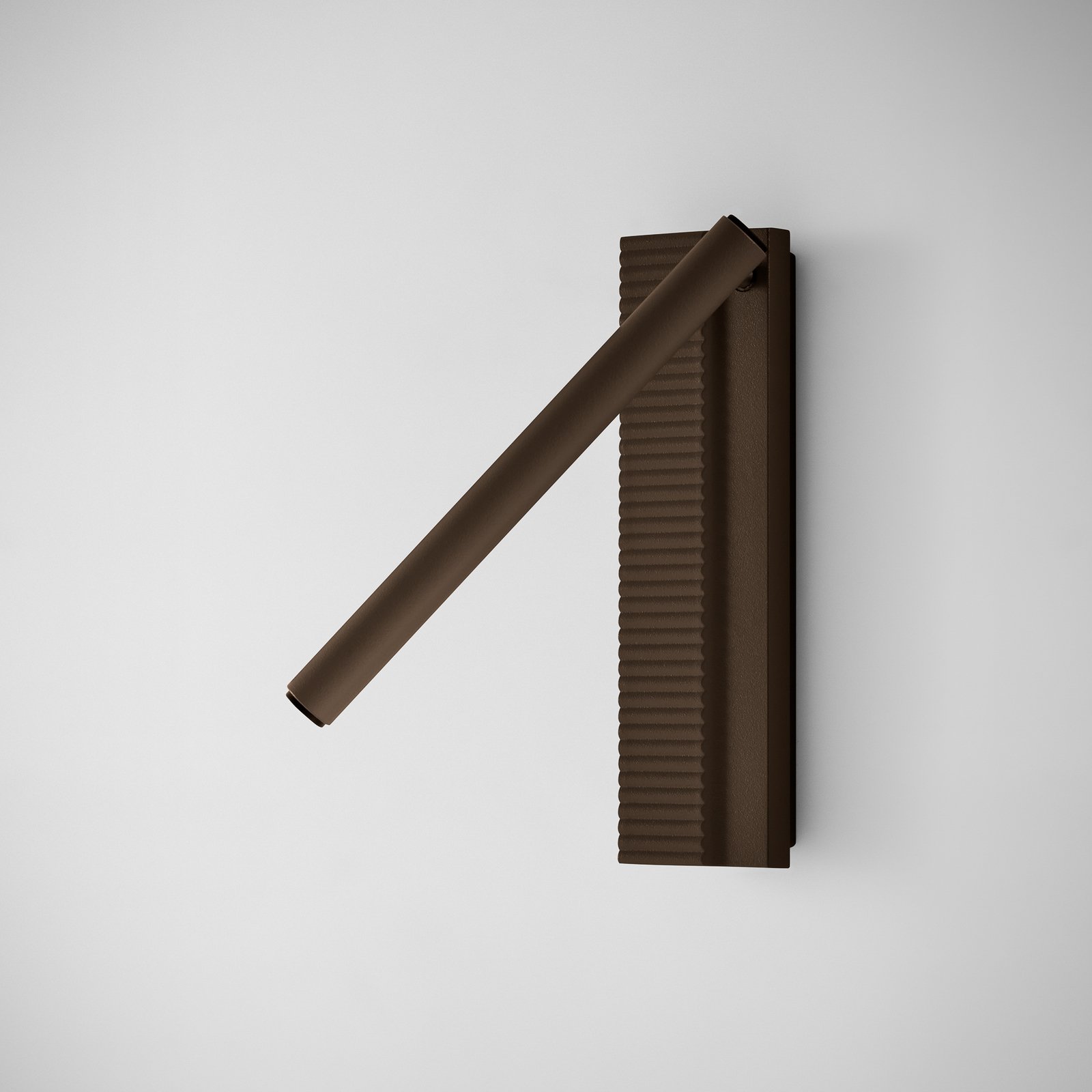 Bover LED-vägglampa Arid A/03 brun, aluminium, 2 700 K