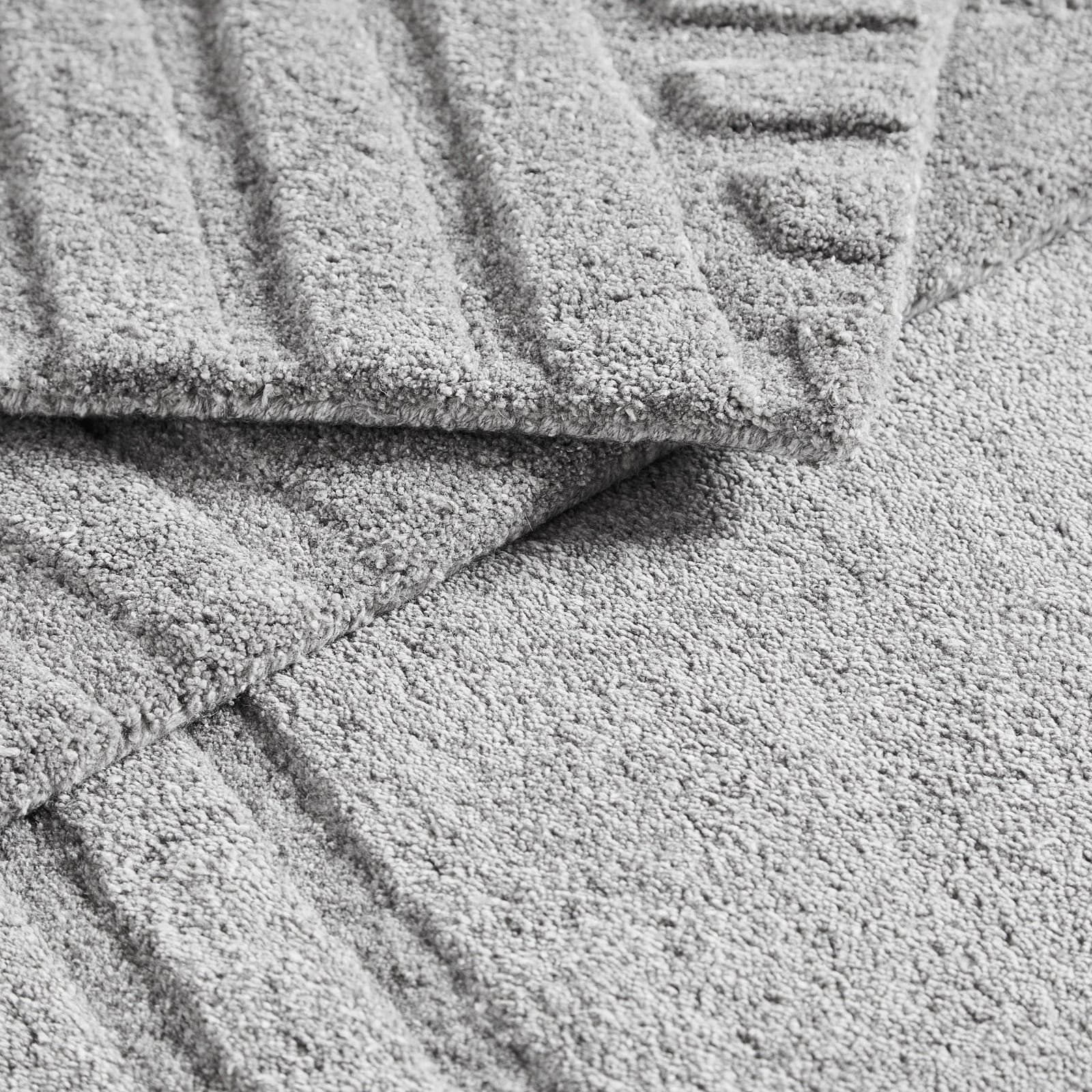 Tapis Kyoto, gris, 80 cm x 200 cm, laine - Woud Tapis Kyoto, gris, 80 cm x 200 cm, laine - Woud