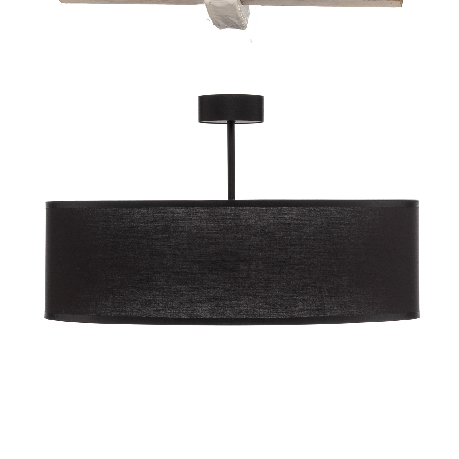 Ljubičasta stropna svjetiljka s daljinom, crna