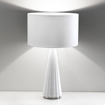 Tischlampe Costa Rica mit weißem Schirm