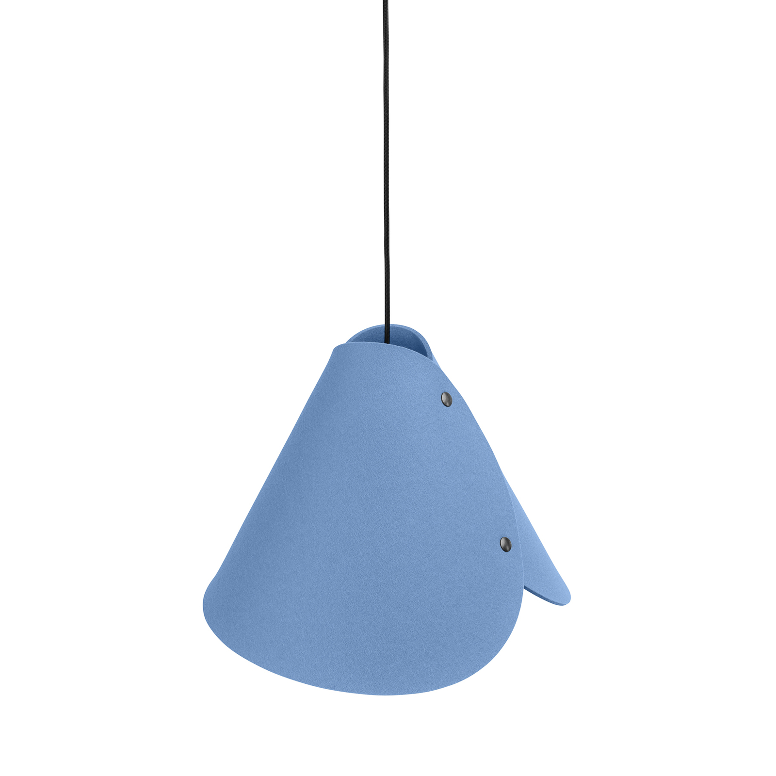 ALMUT 0314 hanglamp, conisch 1-lamp pastelblauw