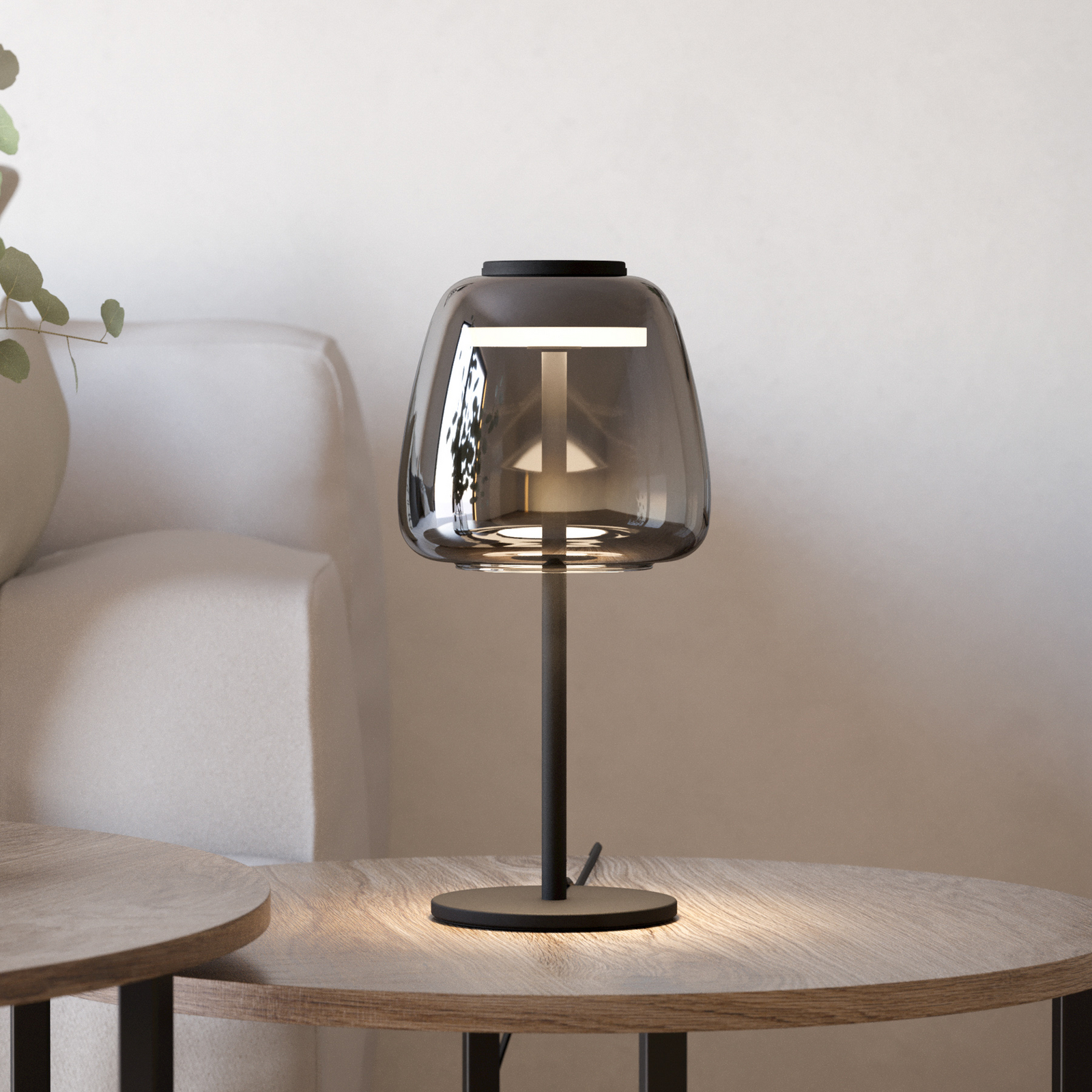 EGLO connect LED lampă de masă Alfero-Z, RGB, CCT, negru