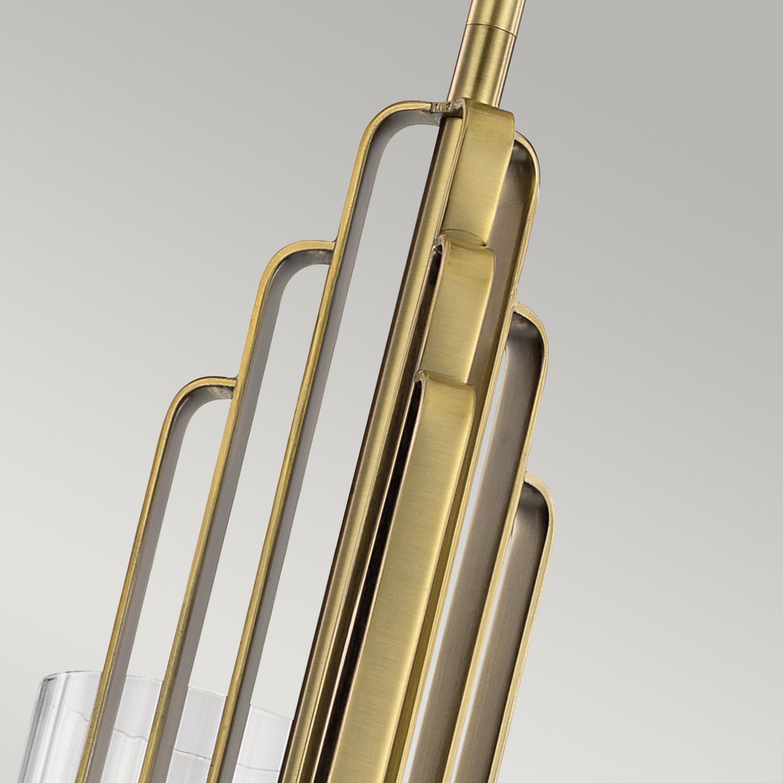 Kimrose pendant light, 3-bulb, brass