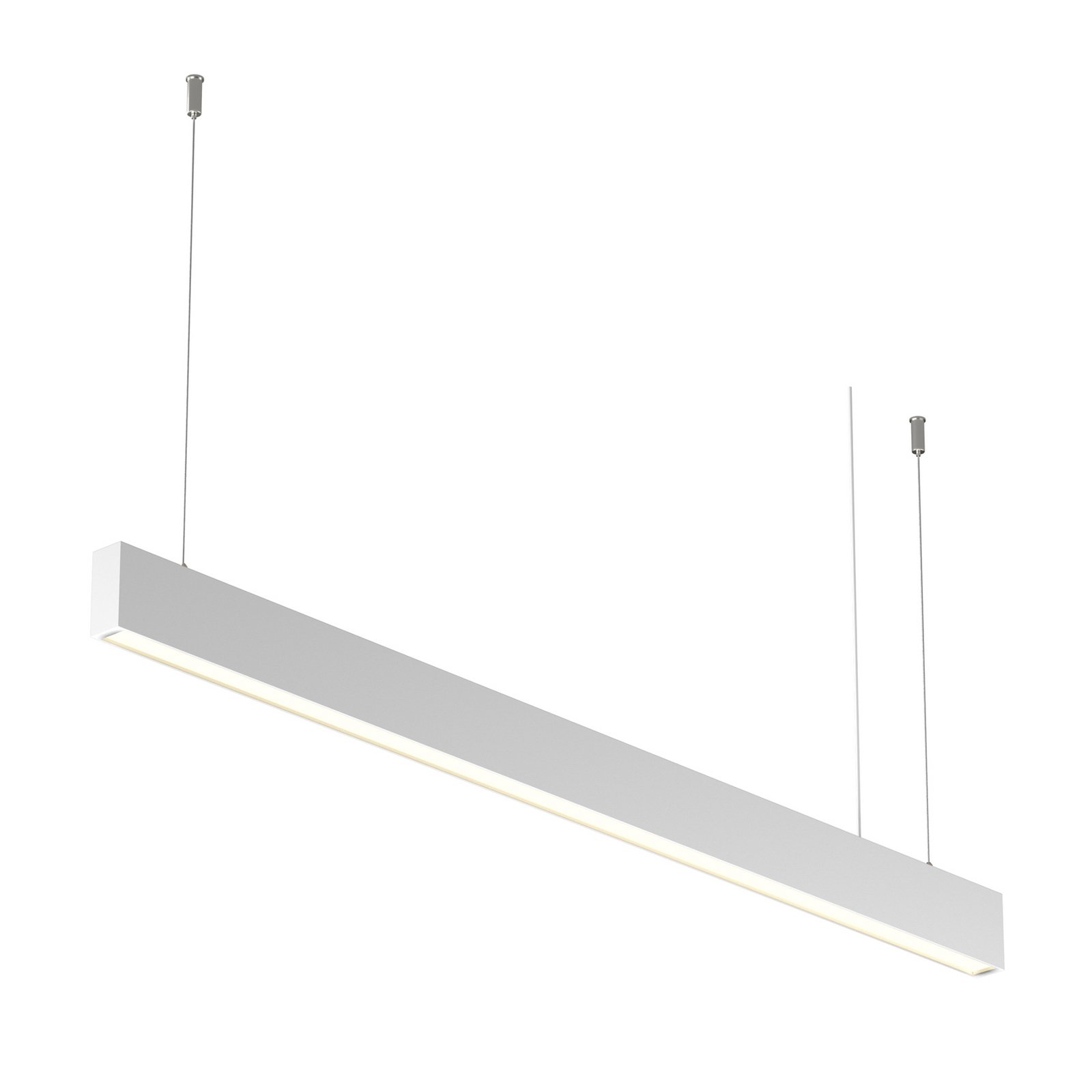 Lampă suspendată LED Maytoni Basis, albă, CCT, lungime 112,5 cm