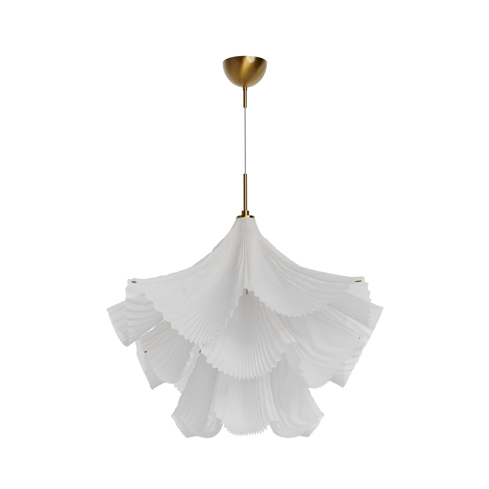 Juliette Hängeleuchte, weiß, Polyester-Tüll, Metall, 75 cm, E27 - By Rydéns