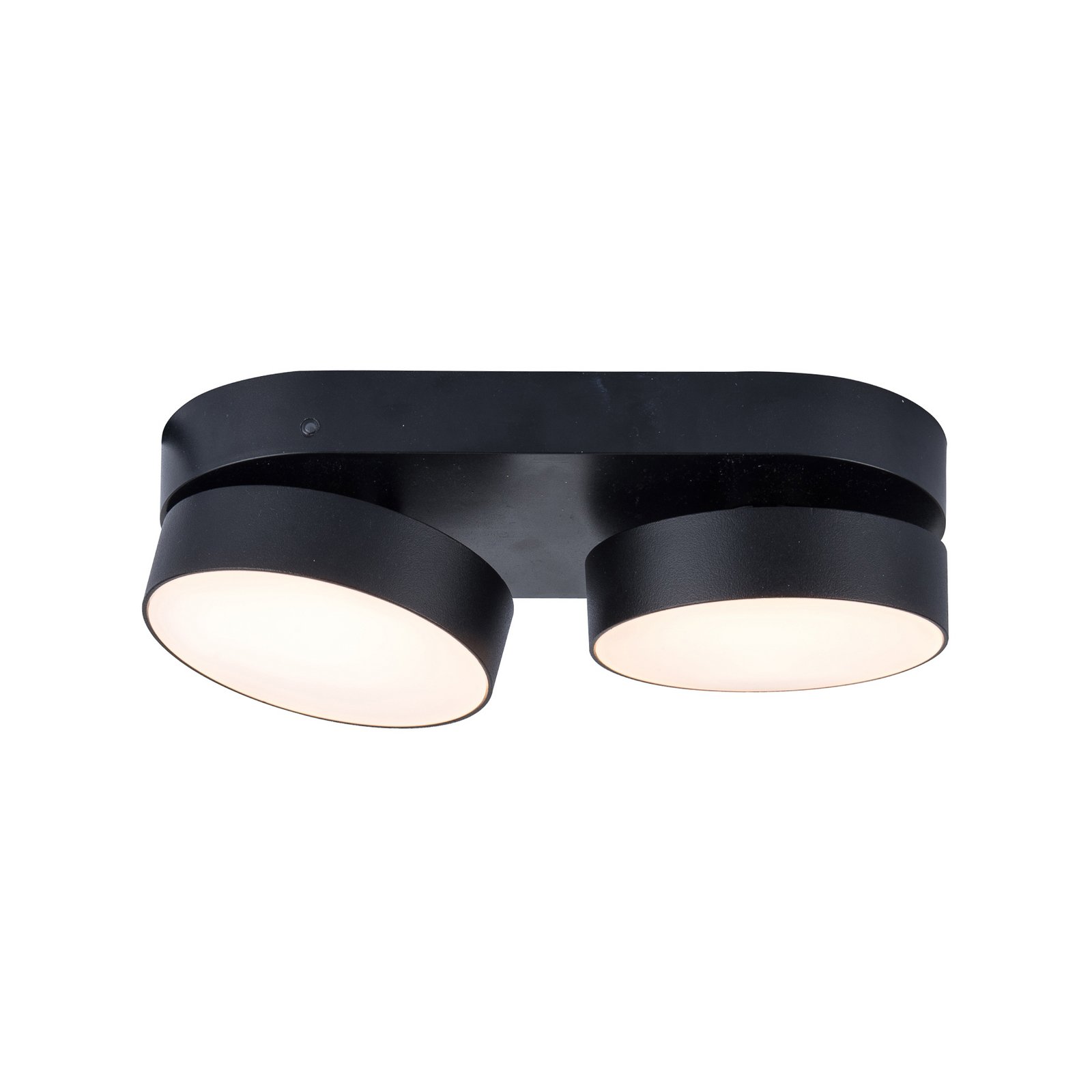 LED lubų taškinis šviestuvas "Stanos", CCT, dviejų žibintų, juodas