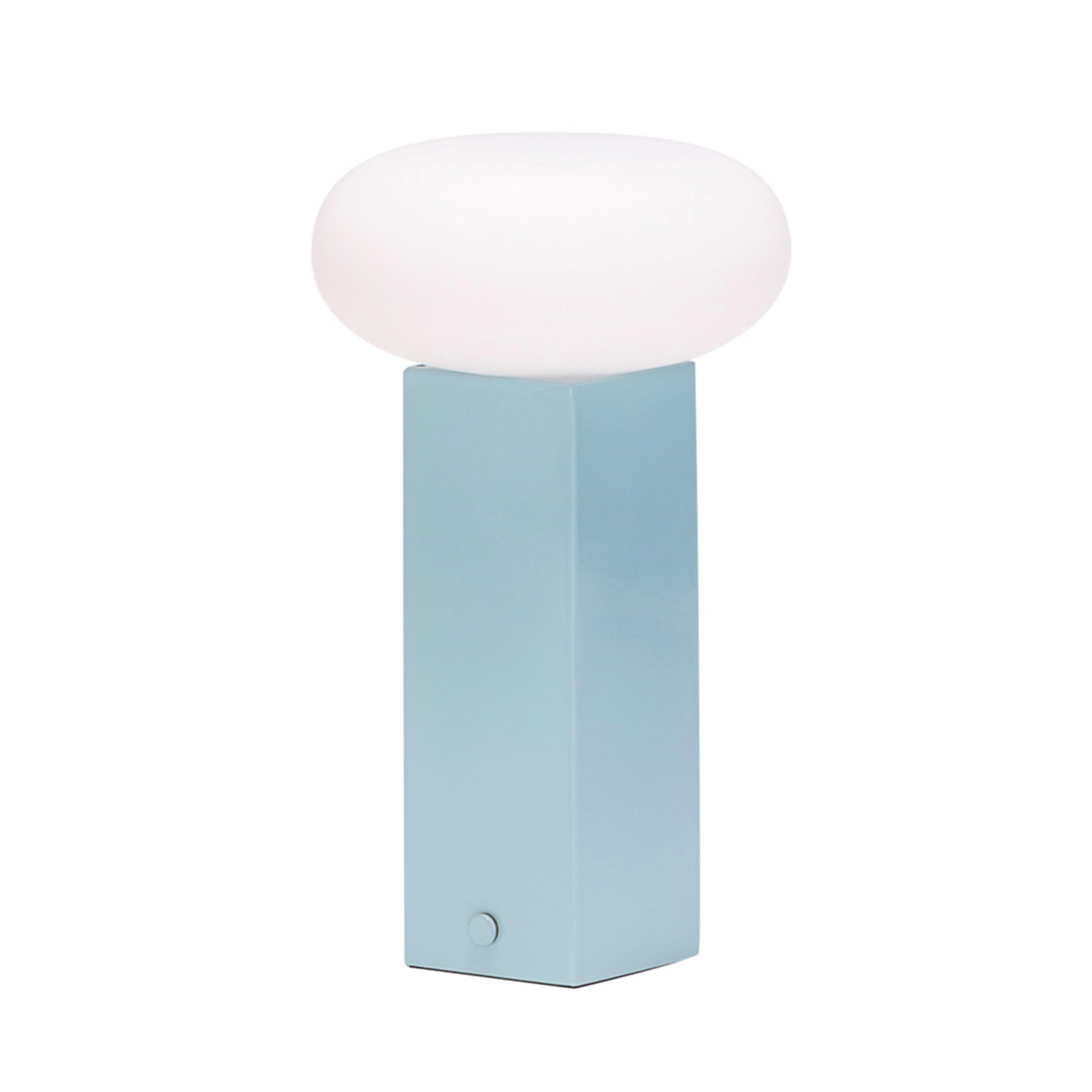 Niska LED stolna lampa na punjanje, plava, visina 20 cm - HÜBSCH