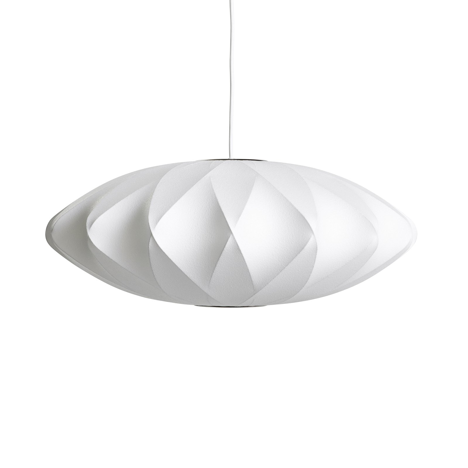 Nelson Saucer Crisscross Bubble Pendelleuchte M Off-White - Herman Miller