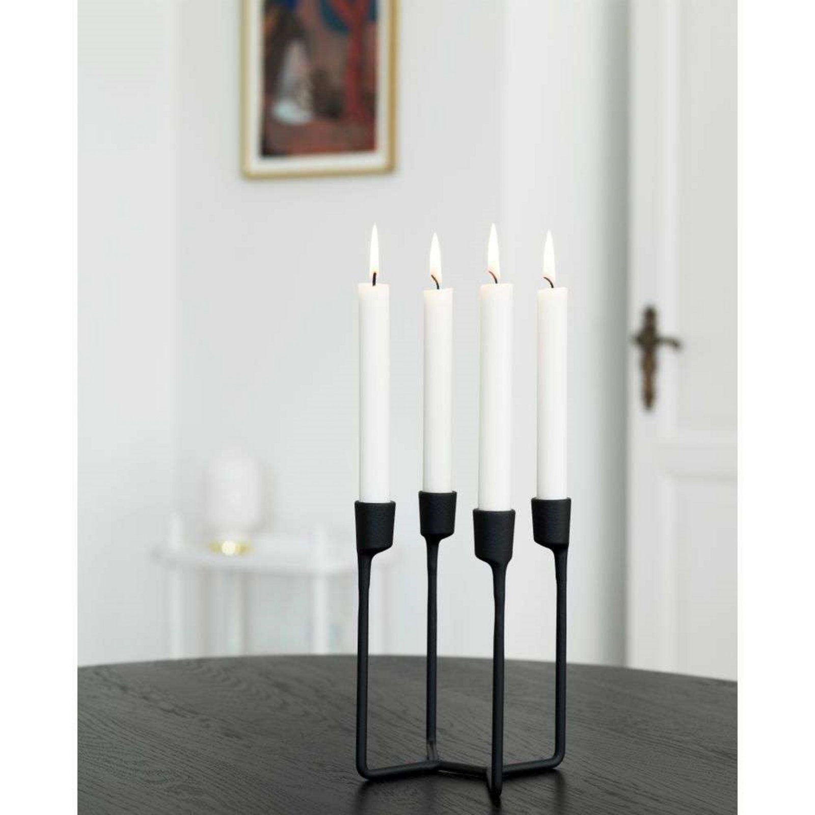 Heima 4-armed Candle Holder Black - Normann Copenhagen