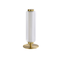 LED-bordlampe Mod, messingfarvet, dæmpbar i 3 trin, stål