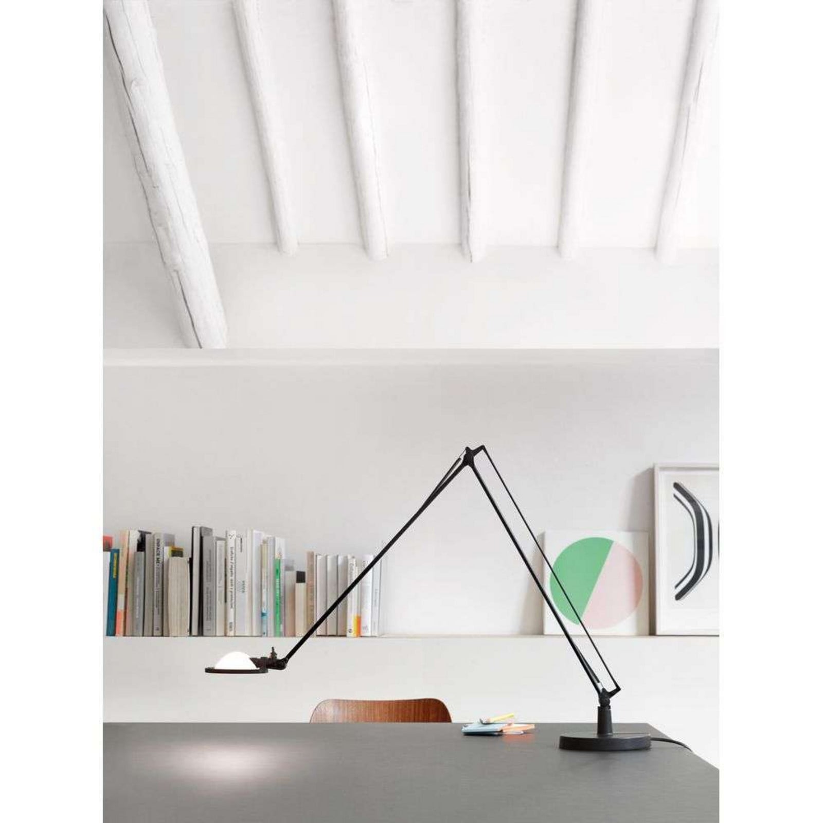 Berenice Bordlampe 30x30 Messing/Alu Luceplan - Kontor / arbejdsværelse - Aluminium
