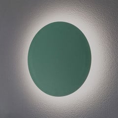 Applique a LED Orios Plus, verde, Ø 30 cm, acciaio