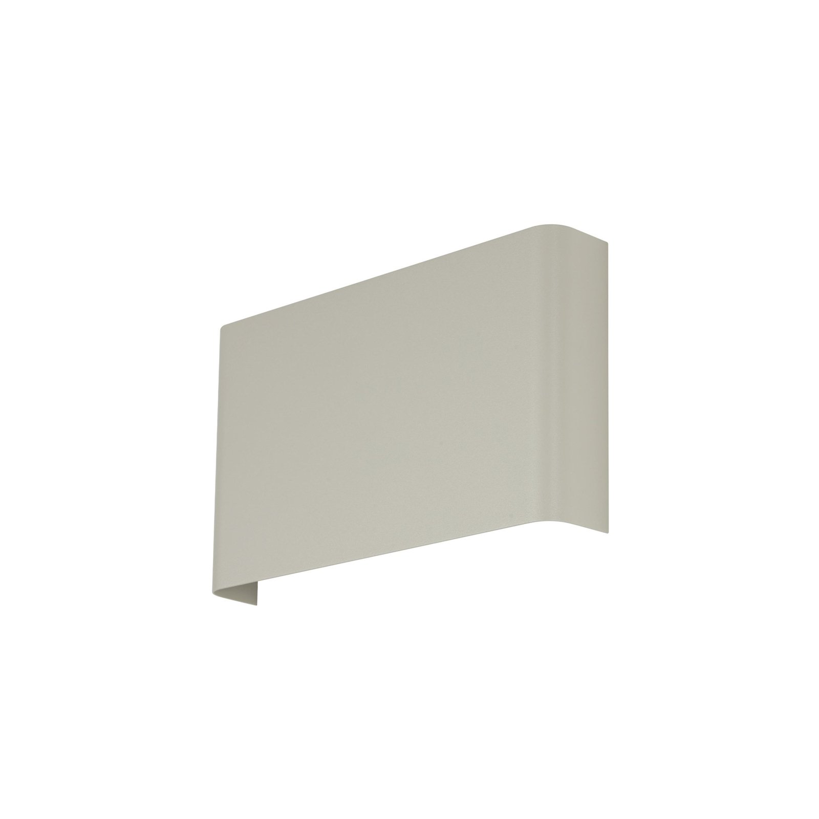 Wandleuchte Haga, hellgrau, Metall, 25 cm breit, G9
