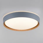 Paul Neuhaus Q-EMILIA LED-Deckenleuchte, grau/holz