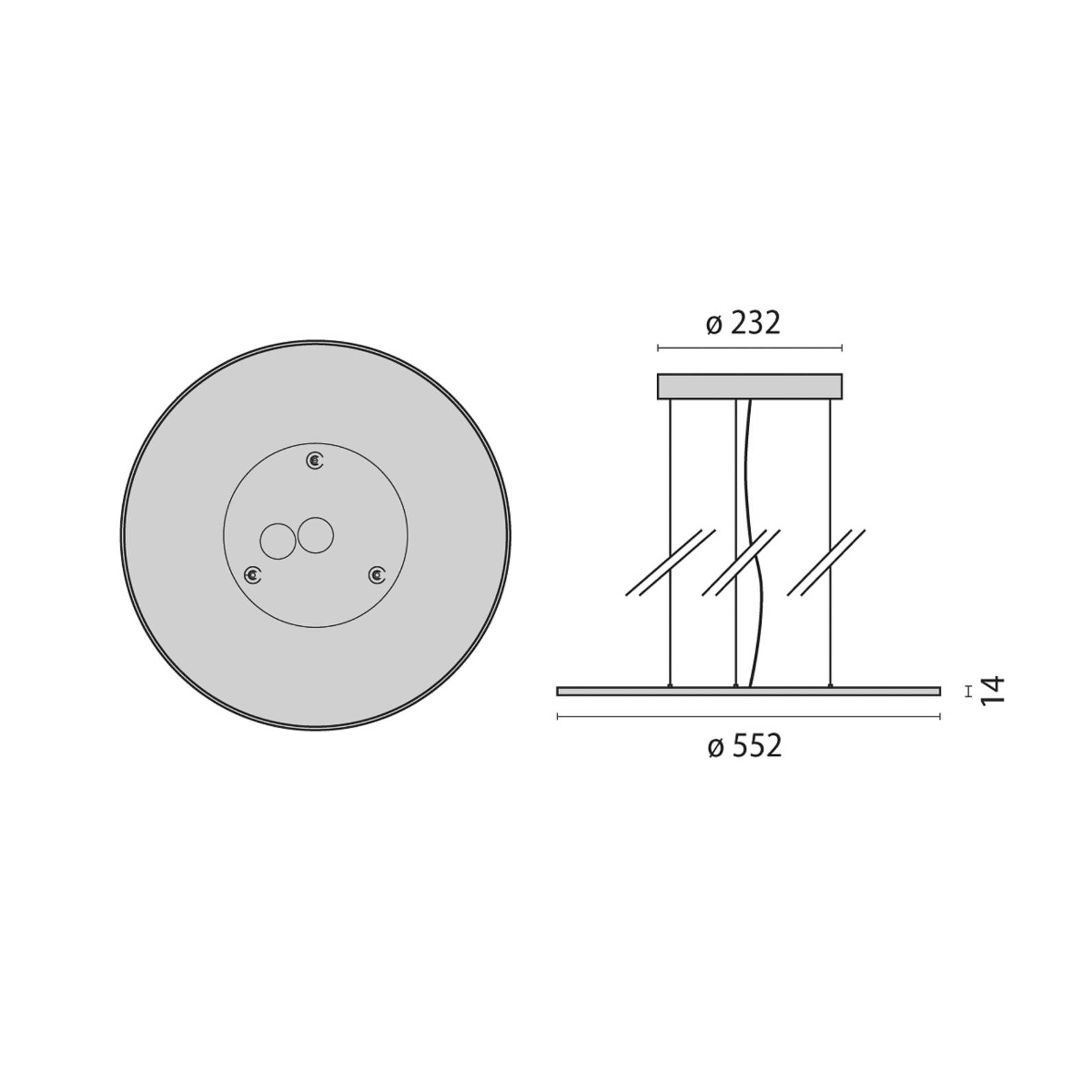 LED-Hängeleuchte FL Round 555 PL OP on/off 840 günstig online kaufen