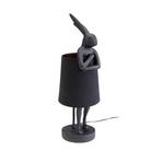 KARE Animal Rabbit table lamp, black textile, height 50 cm