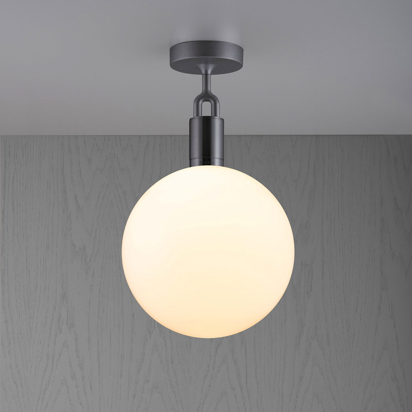 Buster + Punch Forked Gunmetal/glass opal Ø 29cm